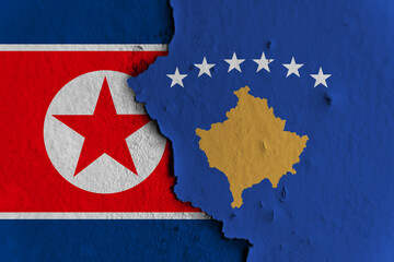 Relations between North Korea and Kosovo. North Korea vs Kosovo.