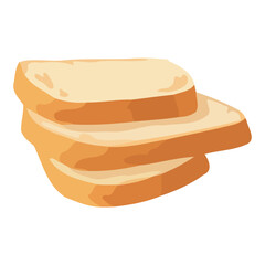 Organic gourmet fresh bread icon