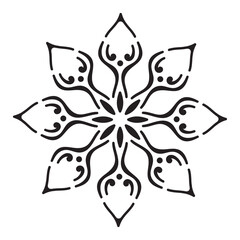 Korean japan thailand floral pattern icon illustration