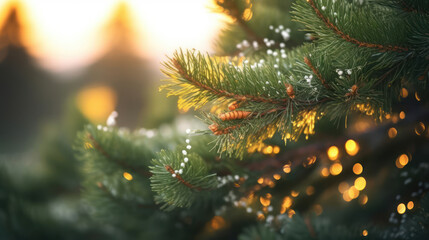 Macro christmas tree background