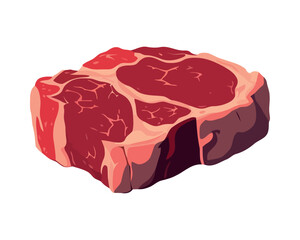 Freshly grilled sirloin steak, juicy and tender