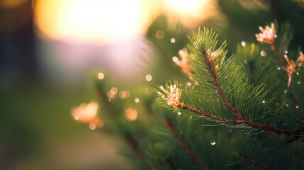 Macro christmas tree background