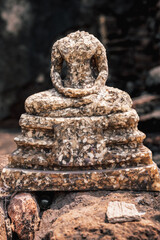A tiny buddha headless figure in Ayyuthaya