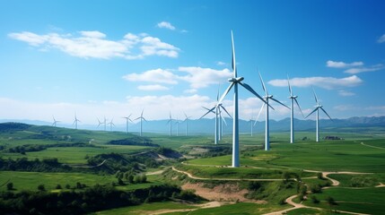 Obraz premium wind turbine in the field