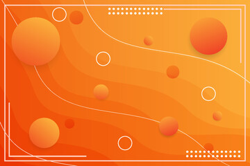 Flat Orange Abstract Background