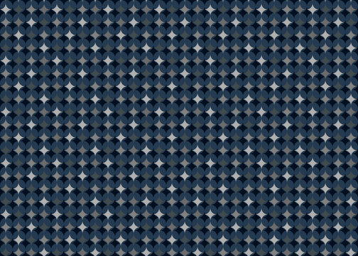 Art inspired vector background with gray and blue star elements. Abstract monochrome seamless pattern design, for print fabric textile masculine male shirt ladies dress cloth cushion 