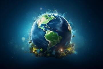world Ozone day background, generative ai