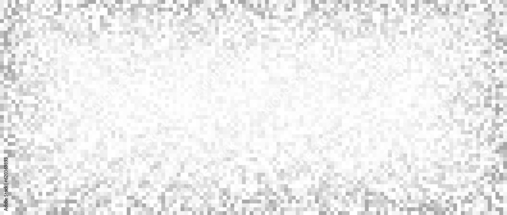 Poster radial fading pixelated tv noise texture. white noise signal grain vanishing frame. television scree