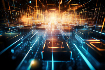 抽象的な空間　AI生成画像　Generative Ai