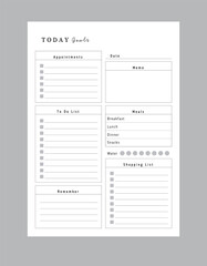 Today Goal Planner. 