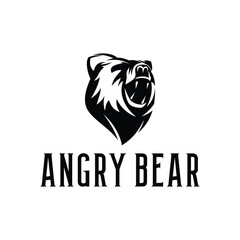 Bear Logo. Angry Bear Logo Design vector template