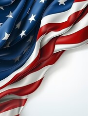 american flag background, generative ai