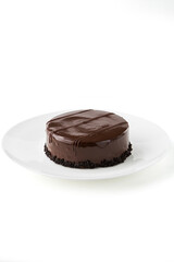 Piece of cake isolated on white