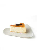 Piece of cake isolated on white