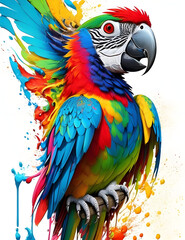 Obraz premium blue and yellow macaw