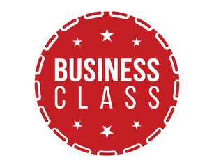 Business Class banner design. Business Class icon. Flat style vector illustration.