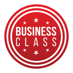 Fototapeta na wymiar Business Class banner design. Business Class icon. Flat style vector illustration.