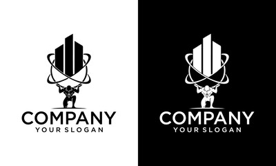 atlas property logo template design