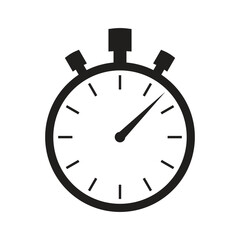 stopwatch isolated on vector. website, apps and other work.