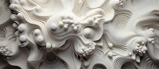 3d printed material in an art installation Generated by AI