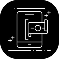 Money Payment Business and Finance icon with black filled style. banking, web, commerce, atm, online, account, mobile. Vector illustration