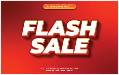 Flash sale 3d editable text effect