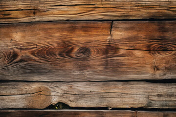 Weathered beauty and rich textures of rustic wooden planks or logs, adding a touch of natural charm and warmth to any design. Generative AI.