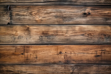 Obraz na płótnie Canvas Weathered beauty and rich textures of rustic wooden planks or logs, adding a touch of natural charm and warmth to any design. Generative AI.