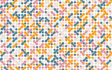 Metaballs Pattern, pastel background, vector, illustration, colorful metaballs pattern