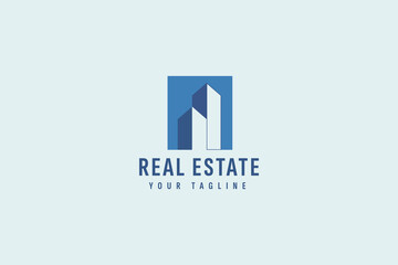 Real estate logo vector icon illustration