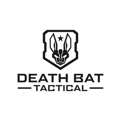 Bat Logo. Tactical military bat logo design vector illustration