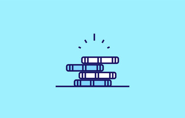 Investment icon set. Containing investor, mutual fund, asset, risk management, economy, financial gain, interest and stock icons. Outline filled icon