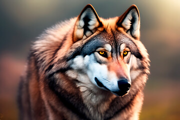 Fototapeta premium Wolf in the forest