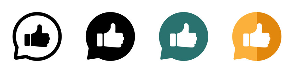  Like notification glyph vector icon collection