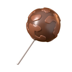 world chocolate day 3d render illustration with candy