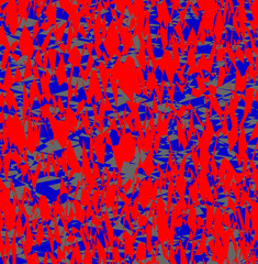 Vector abstract pattern in the form of blue and red spots on a gray background