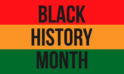Black History Month. African American History. February in USA and Canada. October in Great Britain. Banner, card, poster, background for social media. Vector illustration