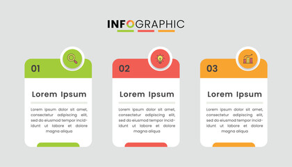 Business infographic template design for presentation