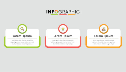 Obraz premium Infographic template design for business presentation
