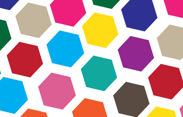 seamless pattern with hexagons