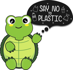 Say No To Plastic Stickers.