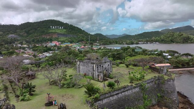 Old Fort Santa Isabel In Taytay, Palawan Island. Philippines, Aerial View