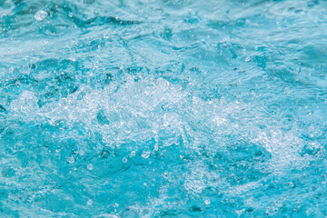 Abstract image of water from fountain with high shutter speed. water splash.