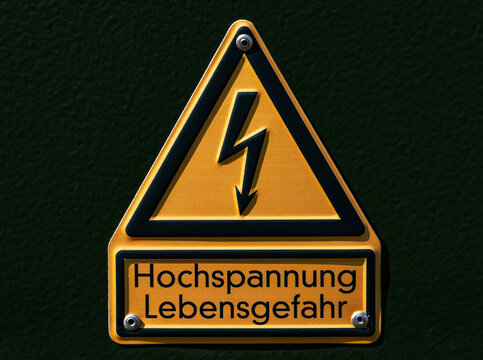 Hochspannung Lebensgefahr