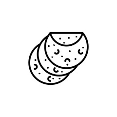tortilla icon vector design templates