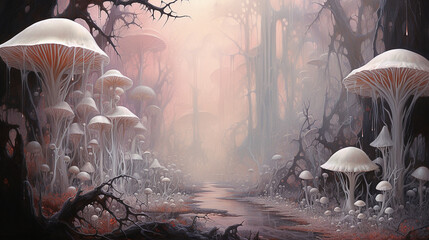 The Surreal Forest of Fungi