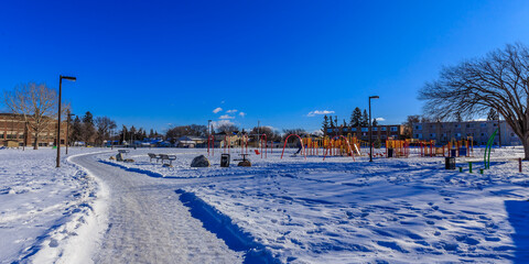 Pleasant Hill Park in Saskatoon, Saskatchewan, Canada