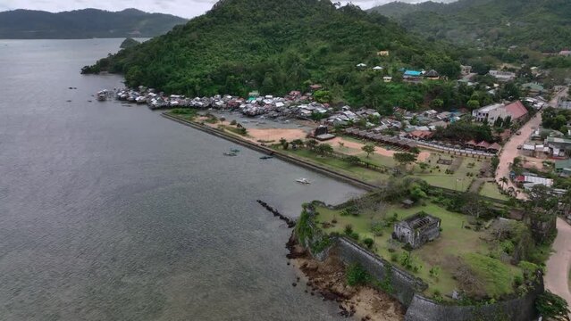 Old Fort Santa Isabel In Taytay, Palawan Island. Philippines, Aerial View