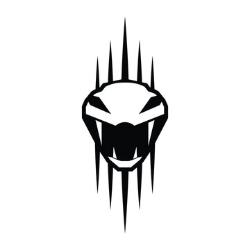 Viper Logo. Viper Snake Strip sport logo design vector mascot