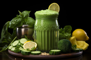 fresh lemonade with mint